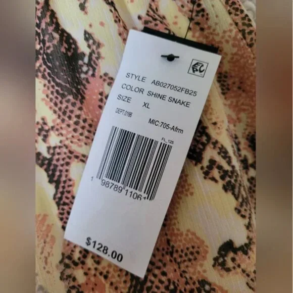 Anthropologie NWT AFRM maxi Ruffled Skirt. size XL New with tag - Picture 3 of 6